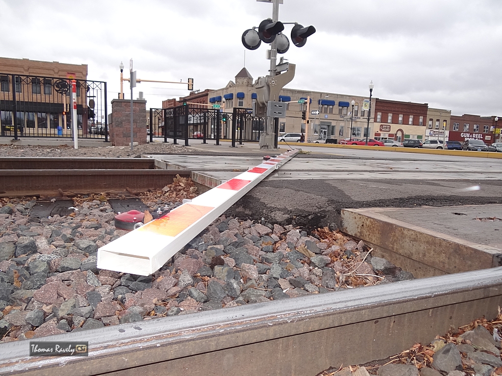 1st Ave Railroad crossing damage      CSi photo